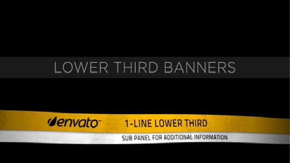 Lower Third Ribbon Banners - VideoHive 231556