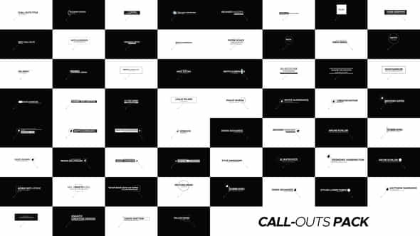 60 Call Outs - VideoHive 23369964