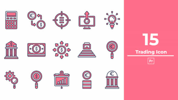 Trading Icon Premiere Pro - VideoHive 50382171