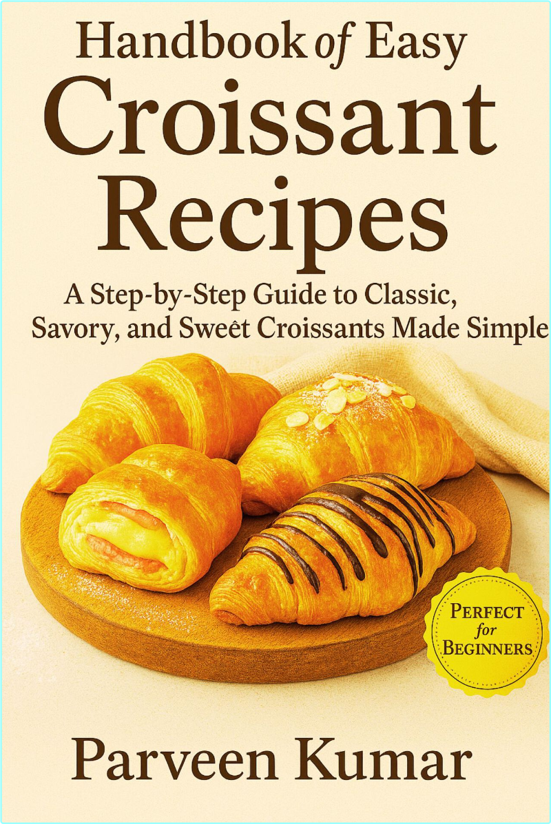Easy Croissant Recipes A Step By Step Guide To Classic Savory And Sweet Croissants Made Simple (Kumar, Parveen Kumar)