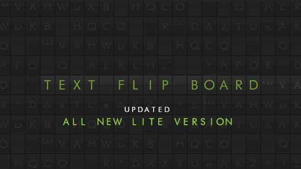 Text Flip Board - VideoHive 7877354