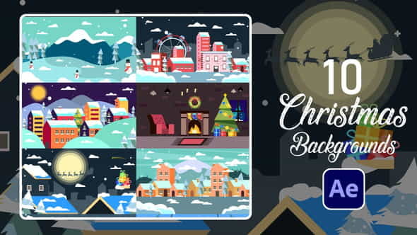 Christmas Backgrounds | After Effects - VideoHive 29504052