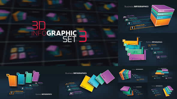3D Infographics Set3 - VideoHive 25193155