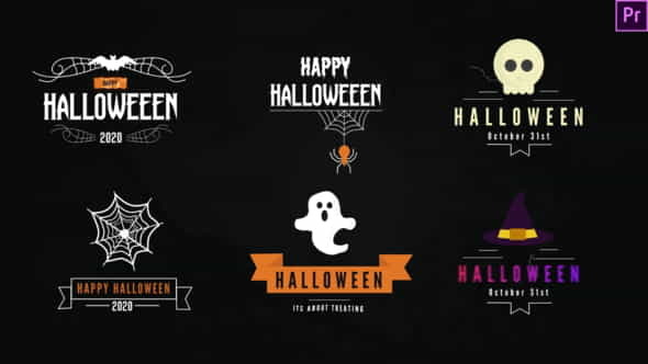 Halloween Titles Pack-Premiere Pro - VideoHive 28858249
