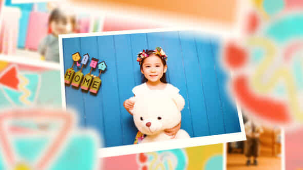 Kids Colorful Photo Slideshow - VideoHive 59241643