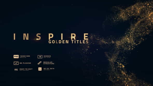 Inspire | Smooth Golden Titles - VideoHive 30326425
