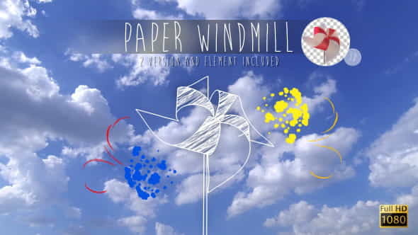 Paper Windmill(Stock Footage) - VideoHive 5113487