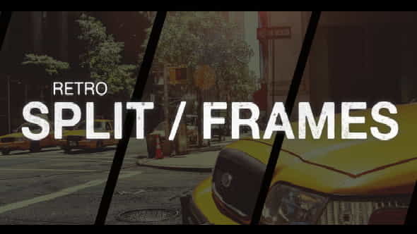 Retro Split Frames Slideshow - VideoHive 10771996