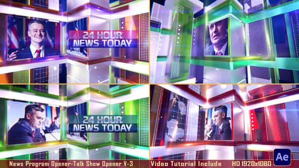 News Program Openertalk Show Opener V3 - VideoHive 48159958