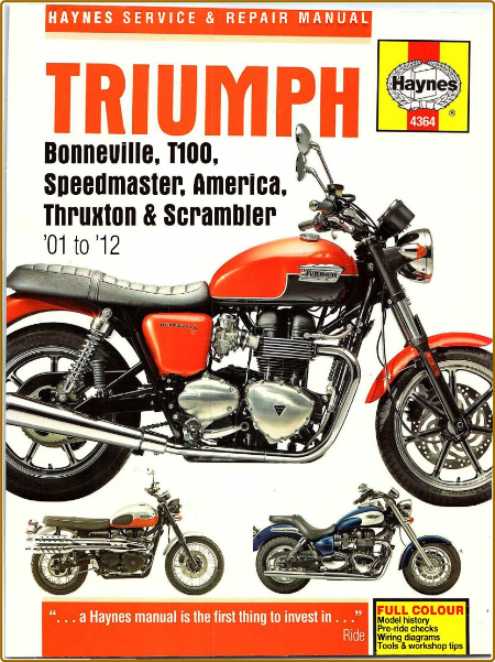 Triumph Bonneville, T100, Speedmaster, America, Thruxton & Scrambler '01 to '12 (H... 0kC4Xe3W_o