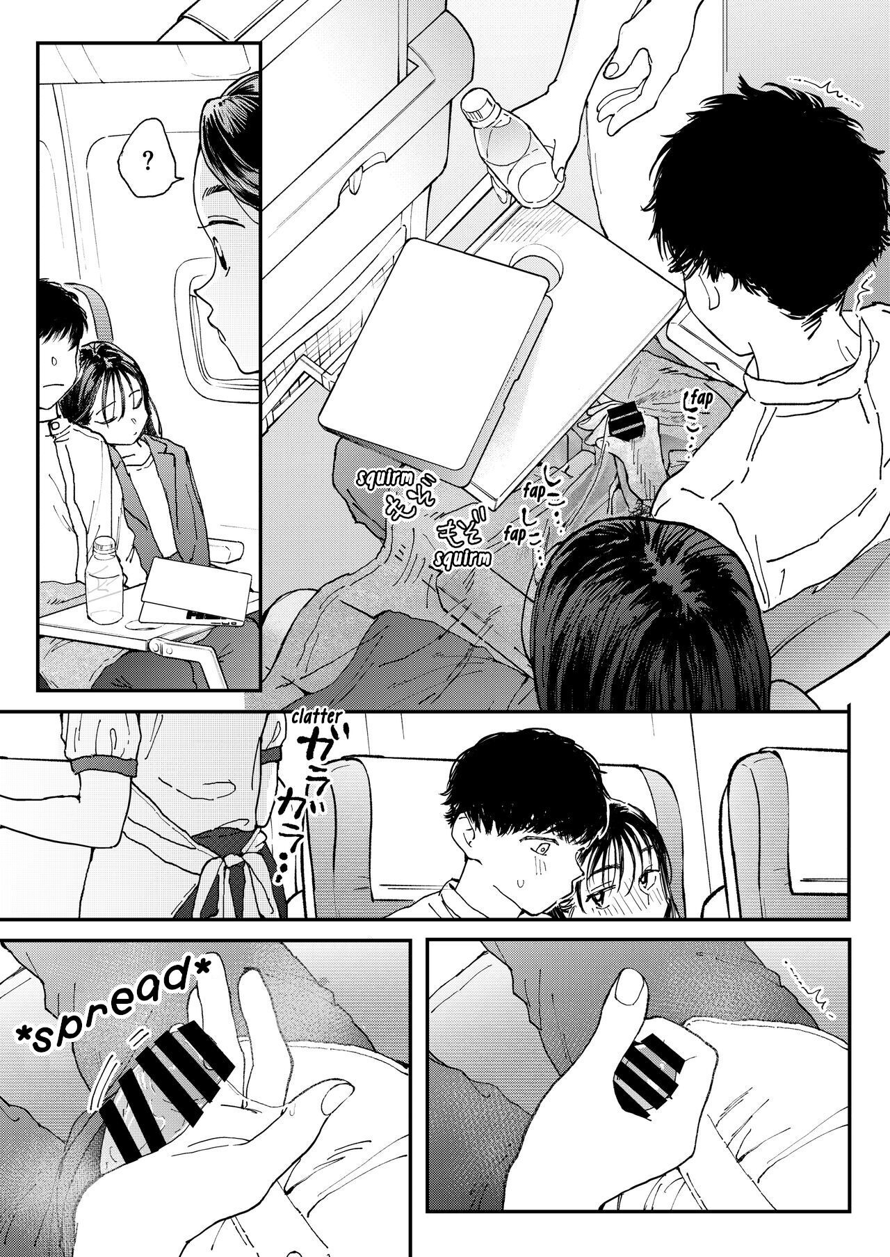 [Denbu Momo] Muramura OL-san wa Hikouki no Naka demo Seiyoku o Mitashitai  Horny OL-san, even on an Airplane, Wants To Satisfy Her Sexual Desires [English] [Digital]