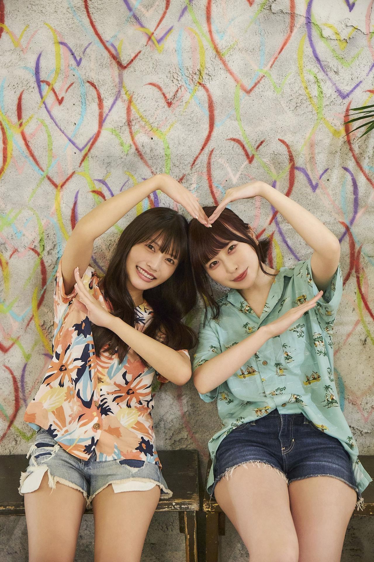 松下玲緒菜&宮内凛, ヤングガンガンデジタル限定写真集 「Dear Girls」 Set.02(8)