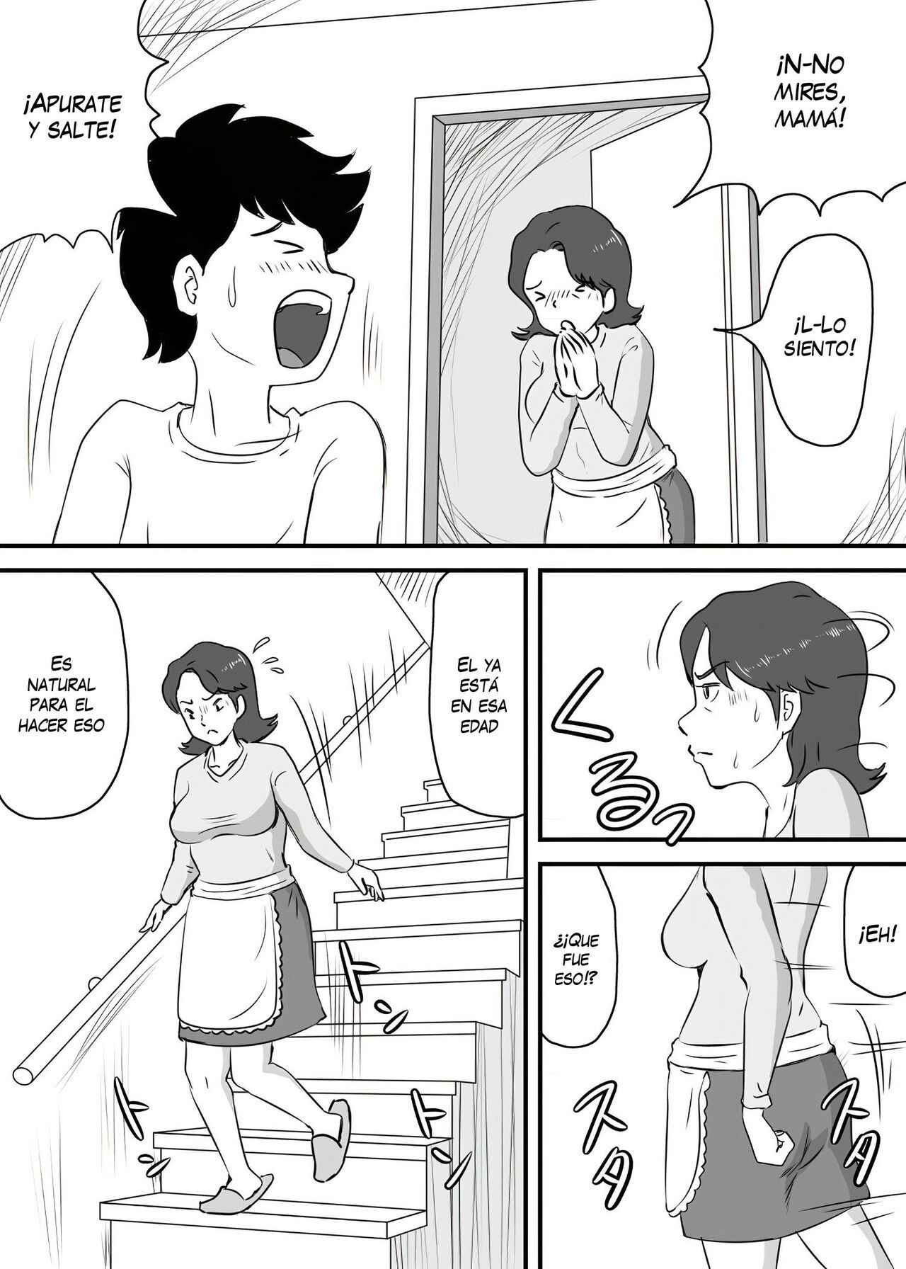 [Momoziri Hustle Dou] Okaa-san to Tanshou Musuko [Spanish] (