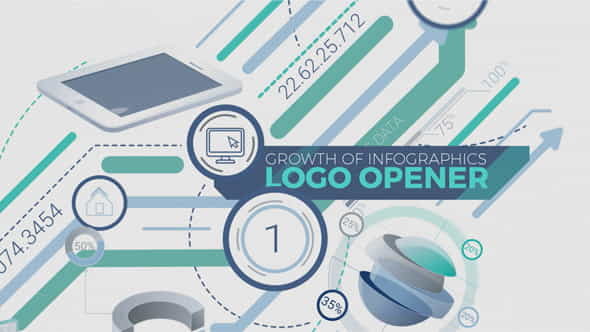 Growth Of Infographics Logo Opener - VideoHive 21420081