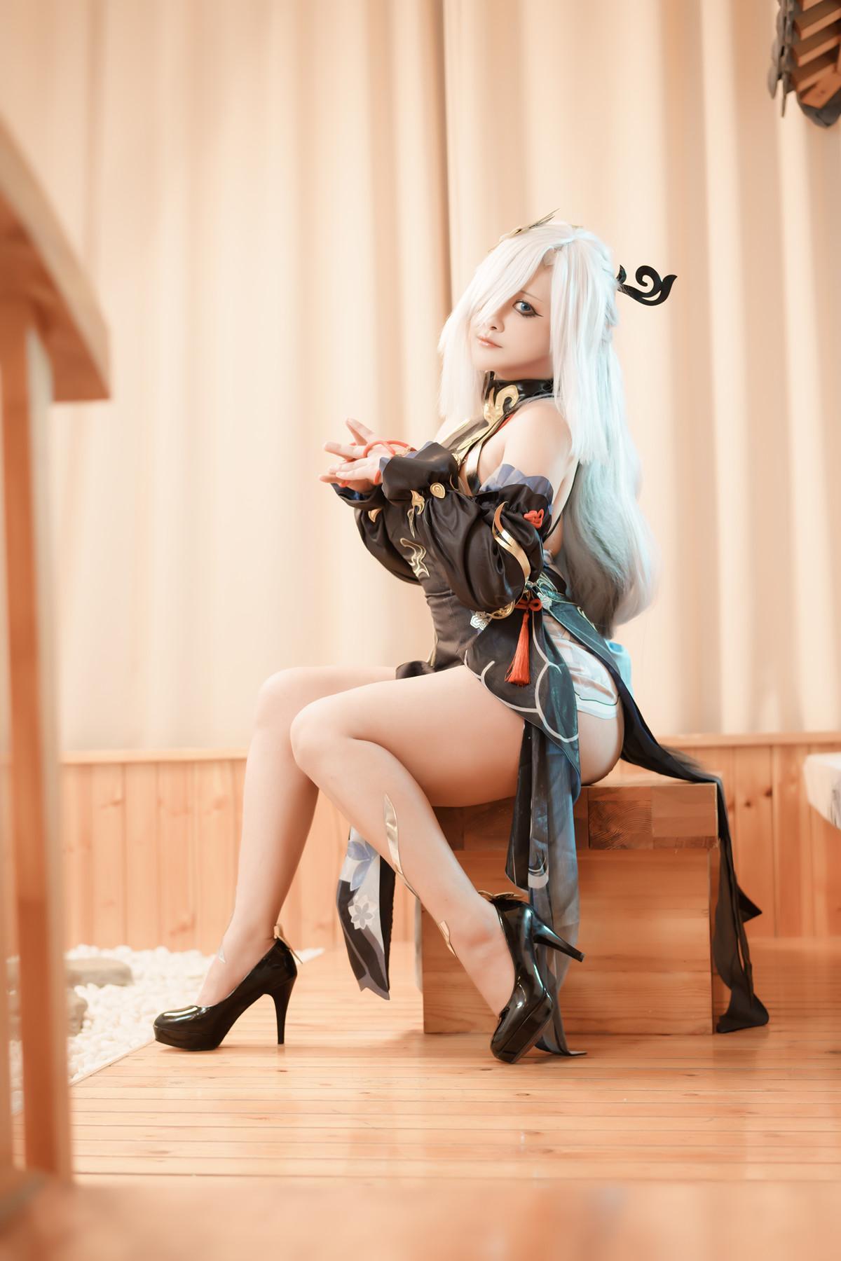 Cosplay 洛璃LoLiSAMA 申鹤 Shenhe(13)