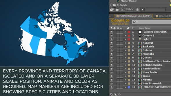 Canada Map Kit - VideoHive 15856796