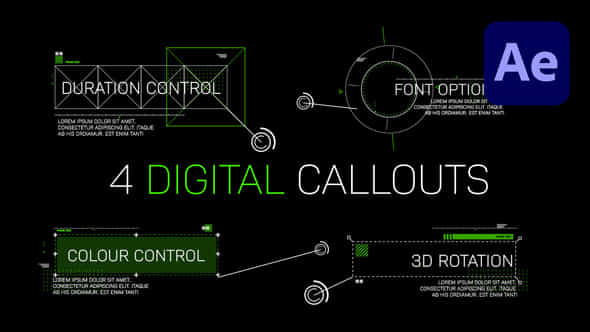 Digital Callouts - VideoHive 56993919