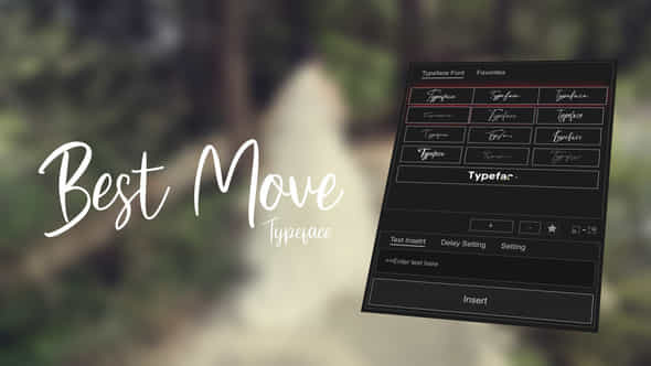 Animated Typeface Best Move - VideoHive 57574934