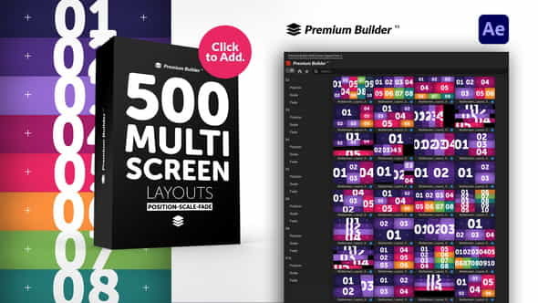 Multi Screen Layouts Pack - VideoHive 33961769