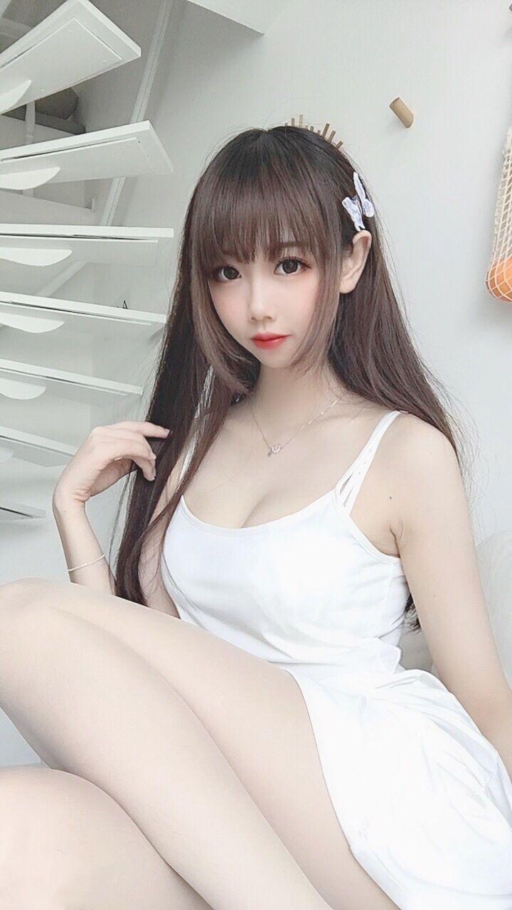 [福利女神cosplay] 雪琪 - 肉丝吊带裙(50)