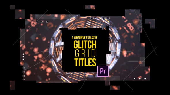 Glitch Grid Titles - VideoHive 23369224