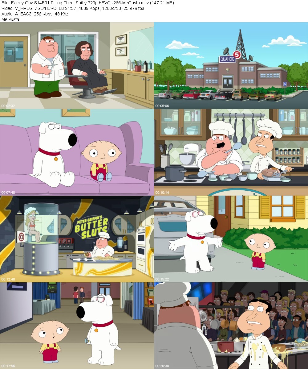 Family Guy S14E01 Pilling Them Softly 720p HEVC x265-MeGusta