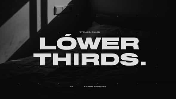 Lower Thirds + Titles - VideoHive 33721609