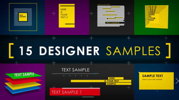 15 Designer Samples (Pack) - VideoHive 5060865