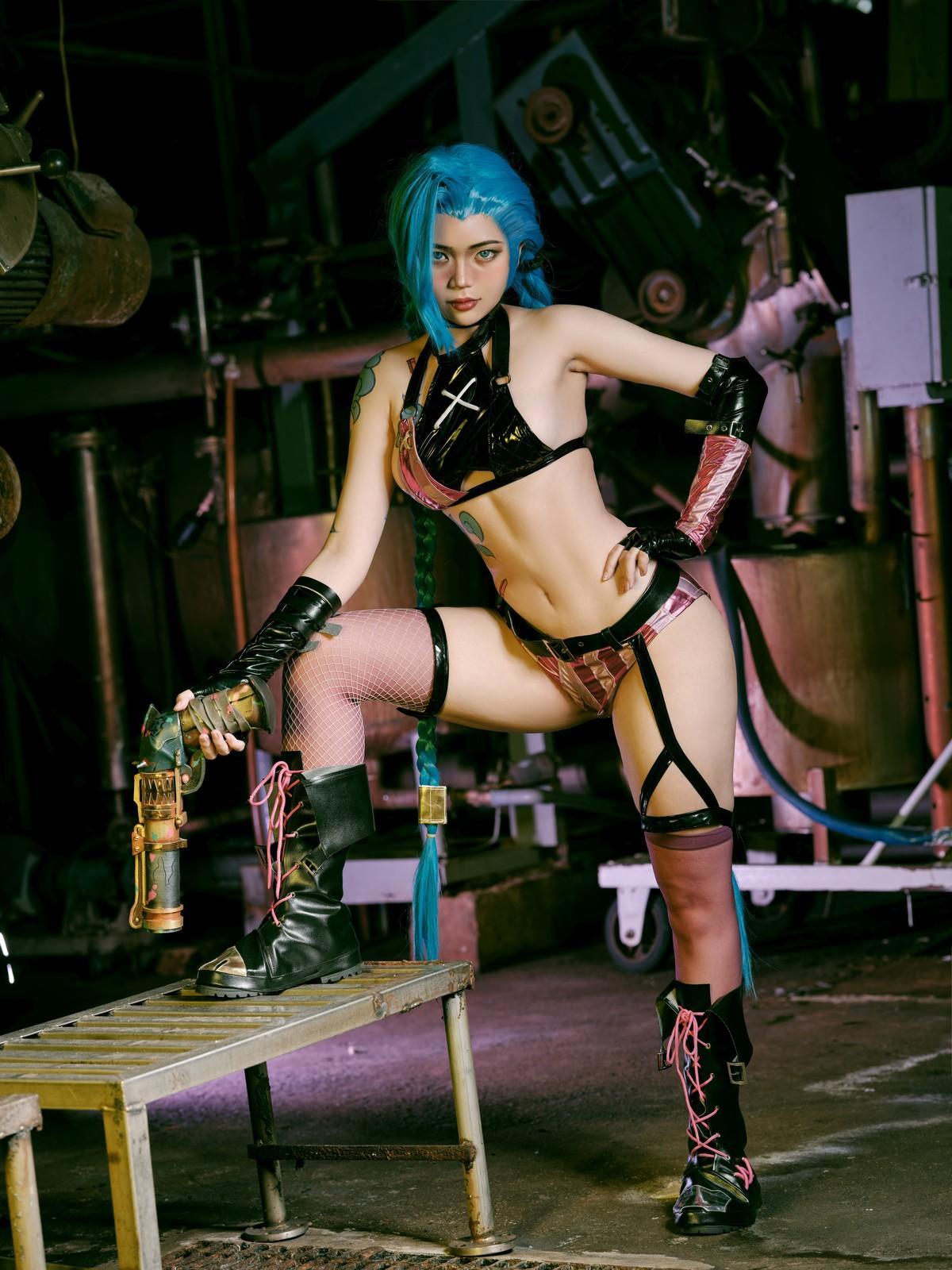 Cosplay ZinieQ Jinx Arcane(1)