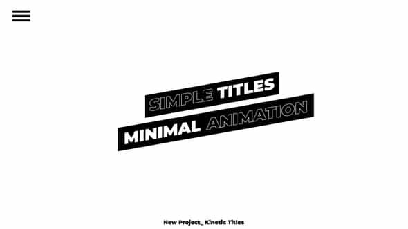 Kinetic Titles IPremiere - VideoHive 37698611