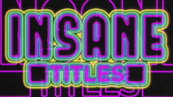 Insane Title Logo - VideoHive 49449594