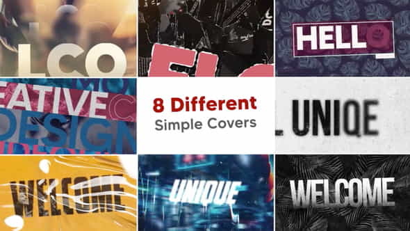 8 Different Simple - VideoHive 39523565