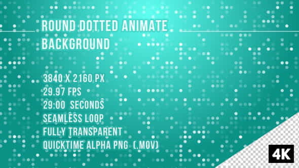 Round Dotted Animate overlay Background - VideoHive 19901530