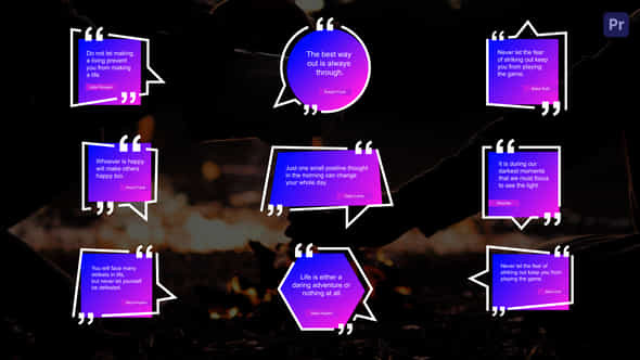 Colorful Quotes Titles - VideoHive 42727247