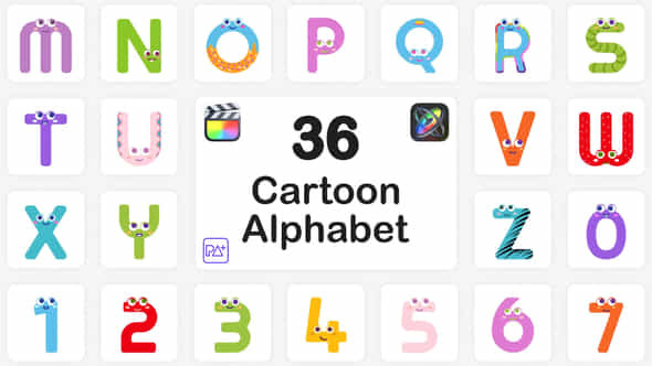 Cartoon Alphabet - VideoHive 45617380