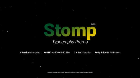 Stomp Typography Promo - VideoHive 52214908