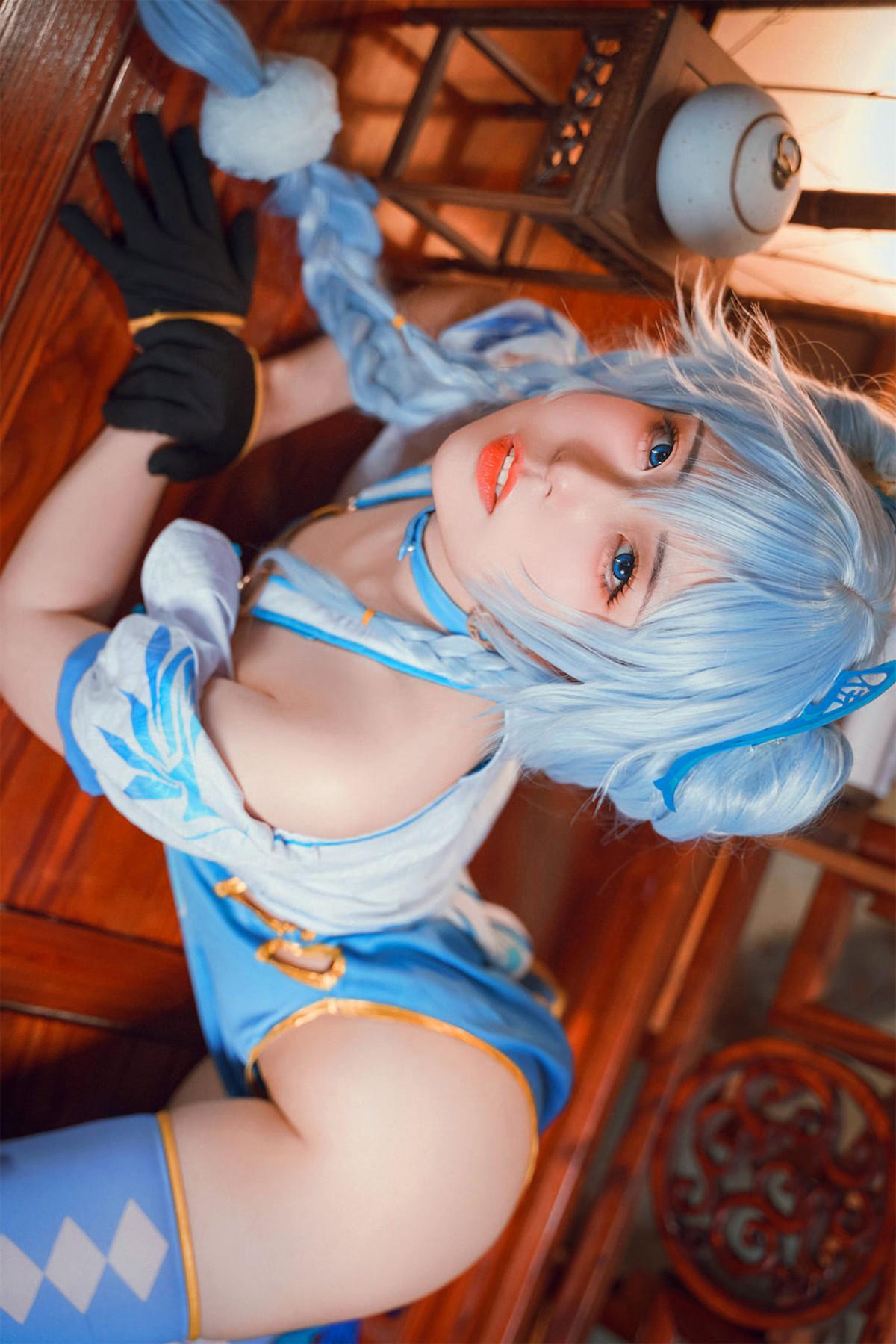 Cosplay 虎森森 少女前线 翠雀媚(7)