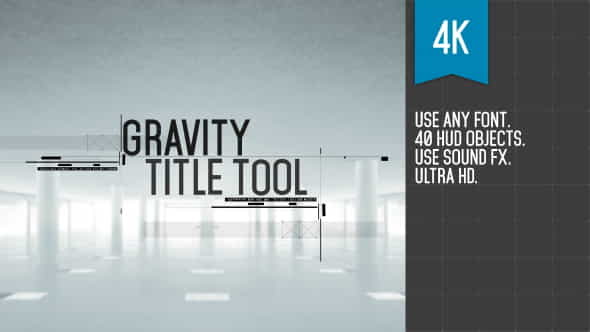 Gravity Title Tool - VideoHive 19270965