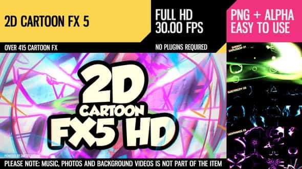 2D Cartoon FX 5 (HD) - VideoHive 16126321