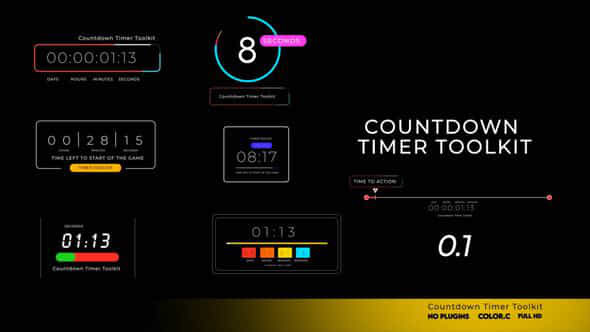 Countdown Timer Toolkit - VideoHive 33909494