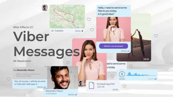 Viber Messages - VideoHive 41494729