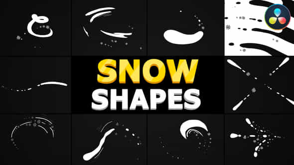 Snow Shapes Pack - VideoHive 35122404