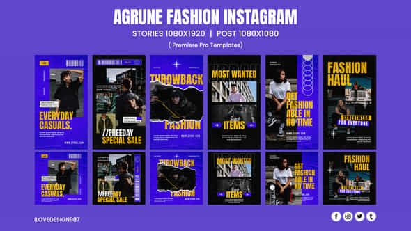 Agrune Fashion Instagram - VideoHive 46480485