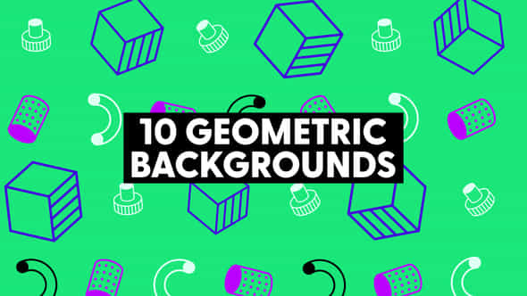 Geometric Backgrounds - VideoHive 47958869