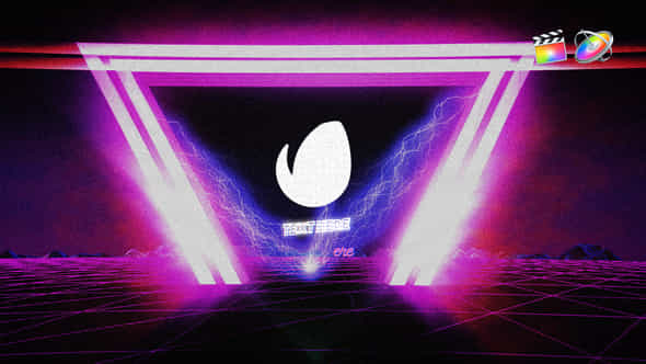 Retro Synthwave Logo - VideoHive 37187257