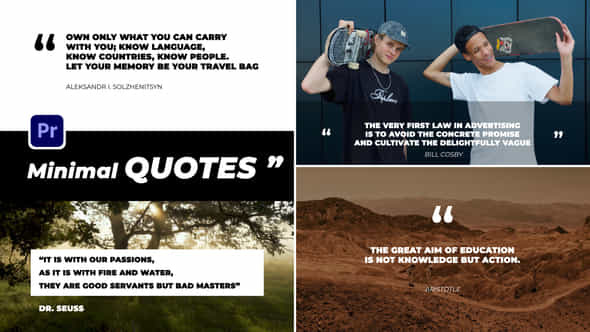 Minimal Animated Quotes - VideoHive 48122742