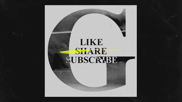 You Tube Like Share Subscribes Grunge Opener | Grunge - VideoHive 30298574