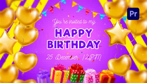 Welcome My Birthday - VideoHive 40071668