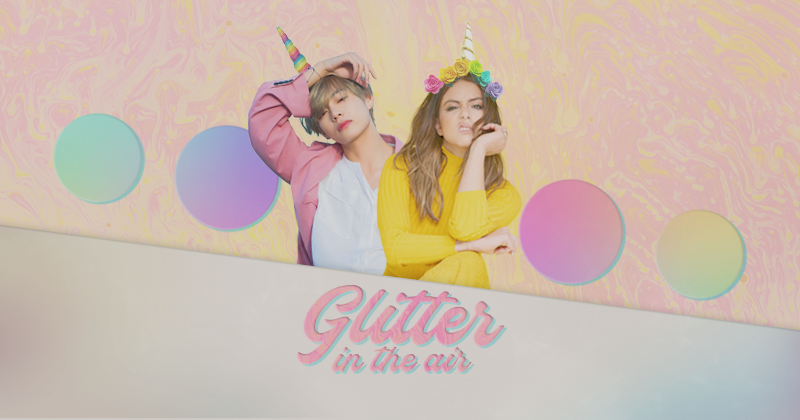 glitter in the air