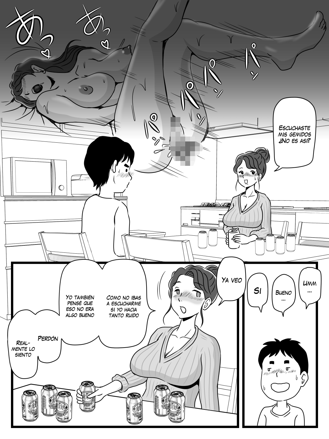 [Momoziri Hustle Dou] Beer o Nomu to Inran ni Naru Kaa-san to Yareta Hanashi [Spanish] (VarKatzas666)